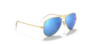 Blue Lenses, Matte Gold Frame