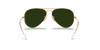 [Blue Lenses, Matte Gold Frame]