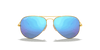 [Blue Lenses, Matte Gold Frame]