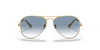 [Light Blue Lenses, Polished Arista Gold Frame]