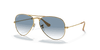 [Light Blue Lenses, Polished Arista Gold Frame]