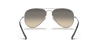 [Grey Gradient Lenses, Polished Silver Frame]