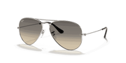 Grey Gradient Lenses, Polished Silver Frame