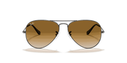 Light Brown Gradient Lenses, Polished Gunmetal Frame