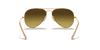 [Brown Gradient Lenses, Matte Gold Frame]