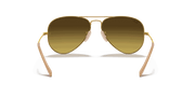 Brown Gradient Lenses, Matte Gold Frame