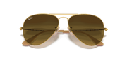 Brown Gradient Lenses, Matte Gold Frame