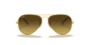 Brown Gradient Lenses, Matte Gold Frame