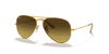 [Brown Gradient Lenses, Matte Gold Frame]