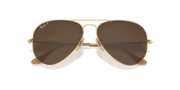 Brown Lenses, Matte Gold Frame