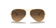 Brown Lenses, Matte Gold Frame