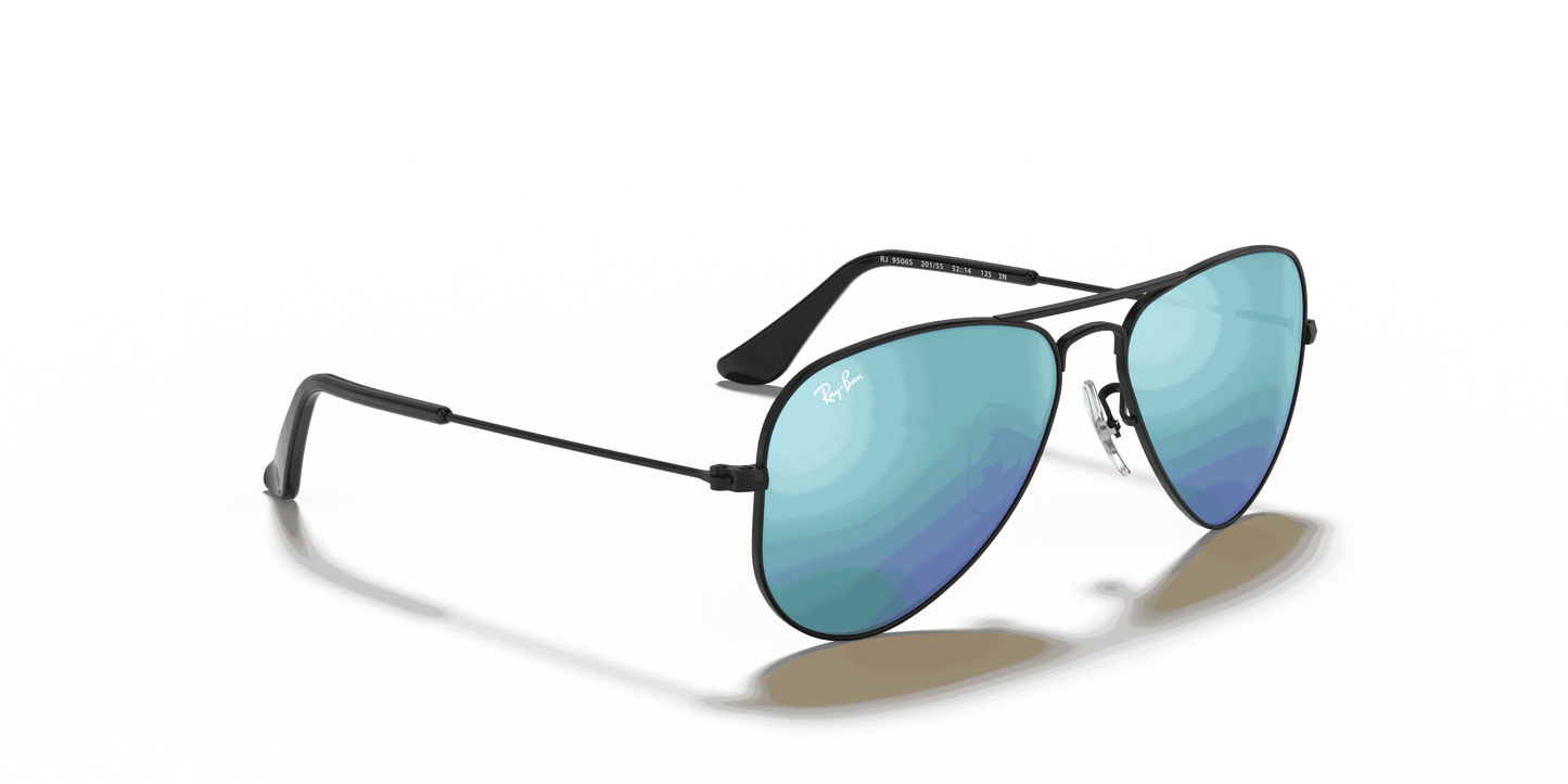 [Blue Flash Lenses, Matte Black Frame]