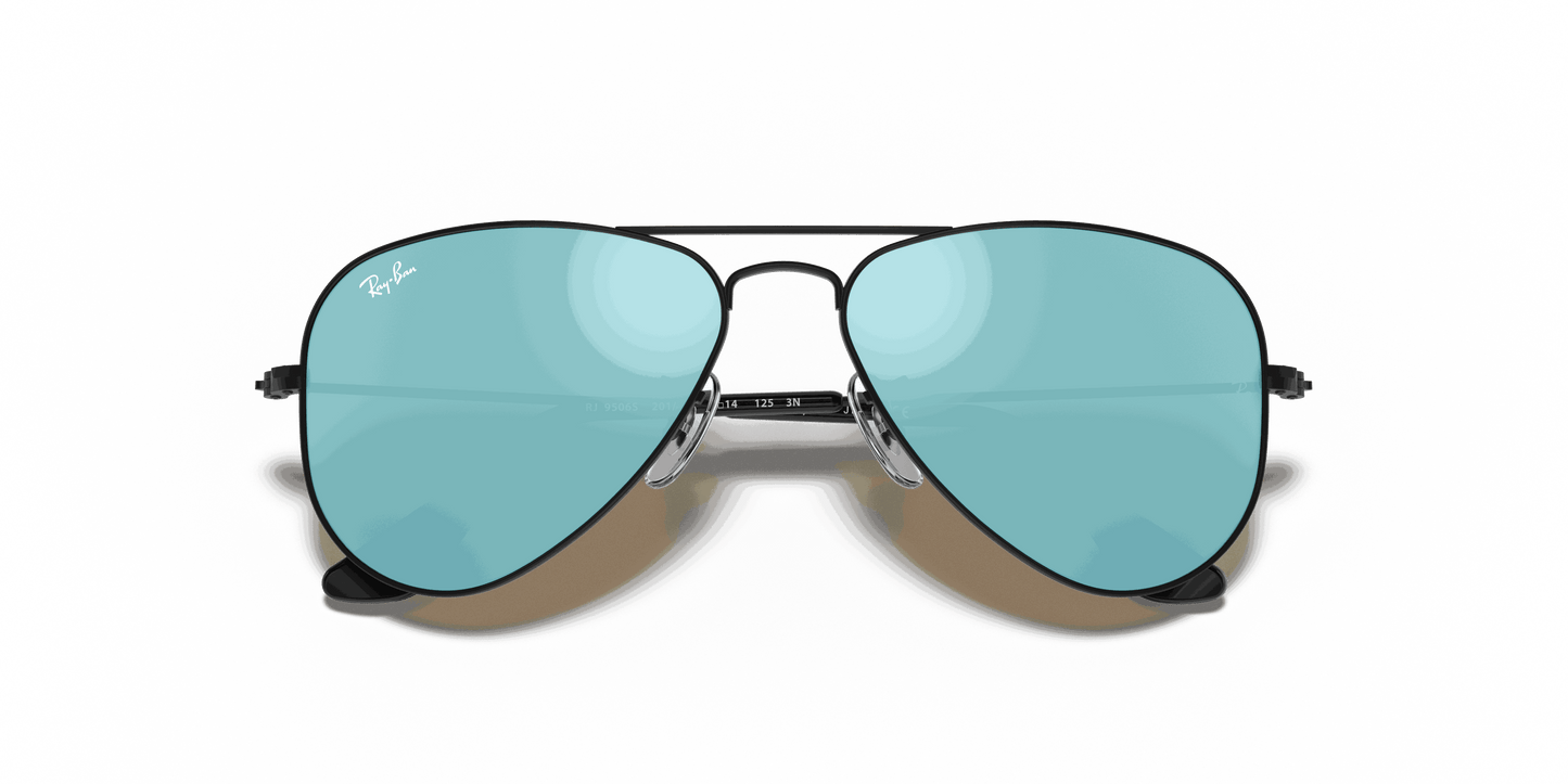 [Blue Flash Lenses, Matte Black Frame]