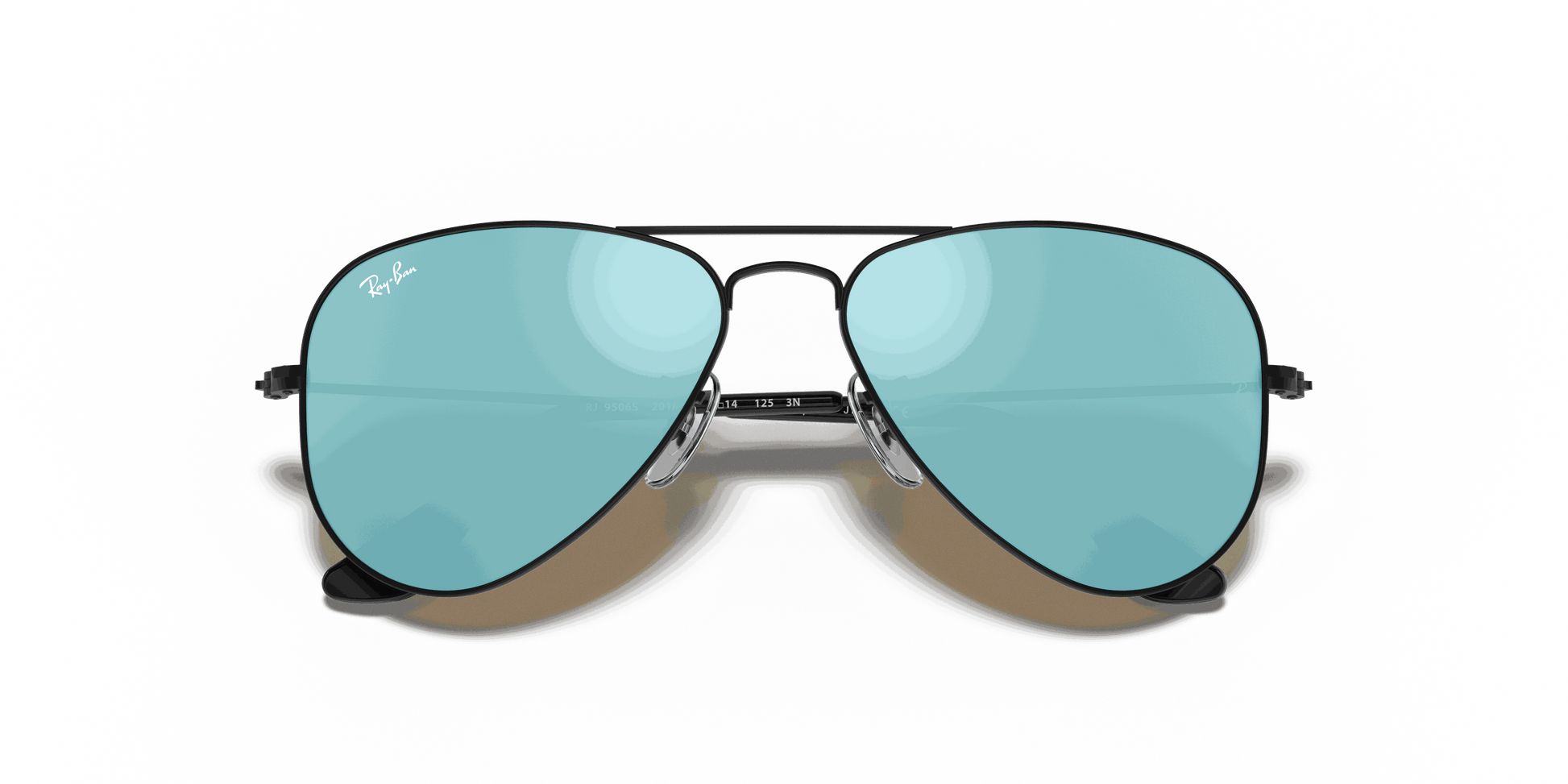 [Blue Flash Lenses, Matte Black Frame]