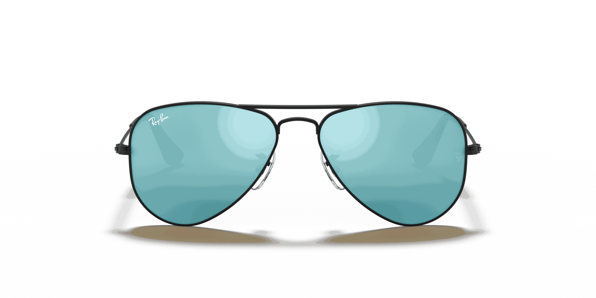 [Blue Flash Lenses, Matte Black Frame]