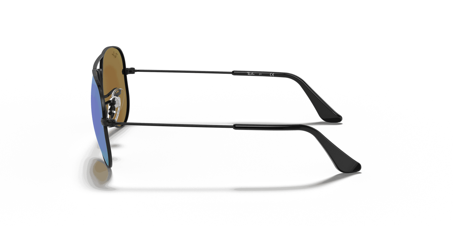 [Blue Flash Lenses, Matte Black Frame]