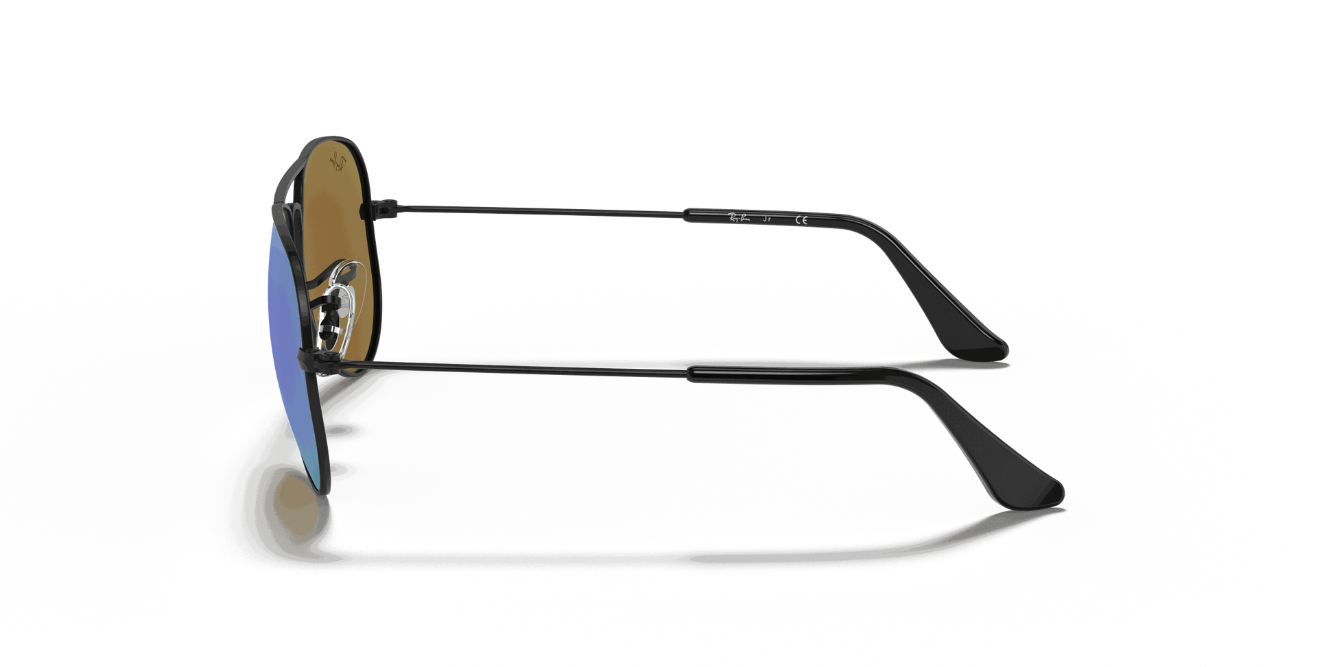 [Blue Flash Lenses, Matte Black Frame]