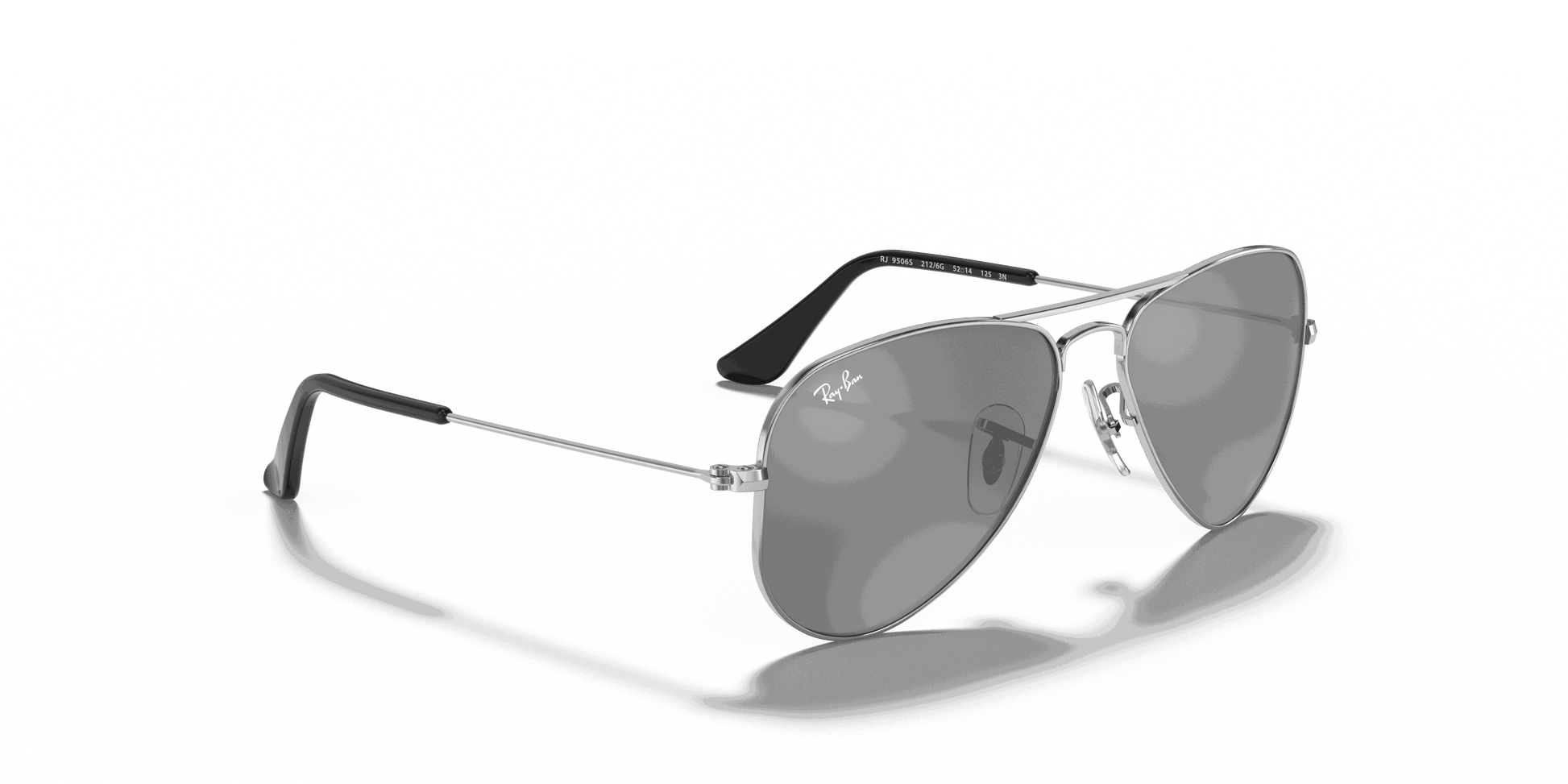 [Grey/Silver Lenses, Polished Silver Frame]