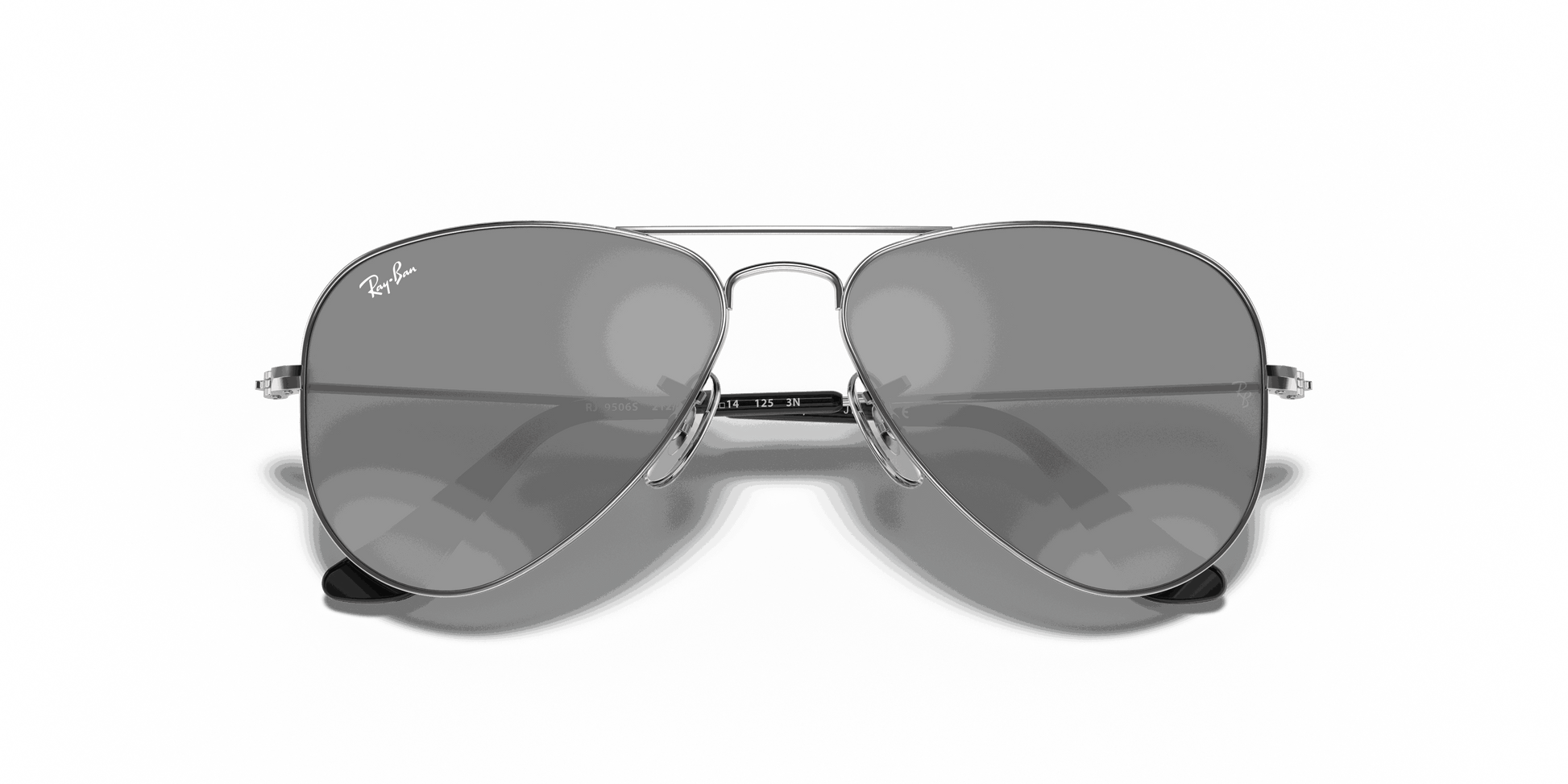 [Grey/Silver Lenses, Polished Silver Frame]