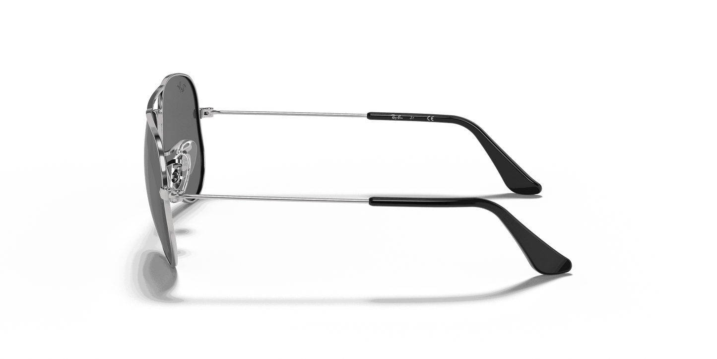 [Grey/Silver Lenses, Polished Silver Frame]