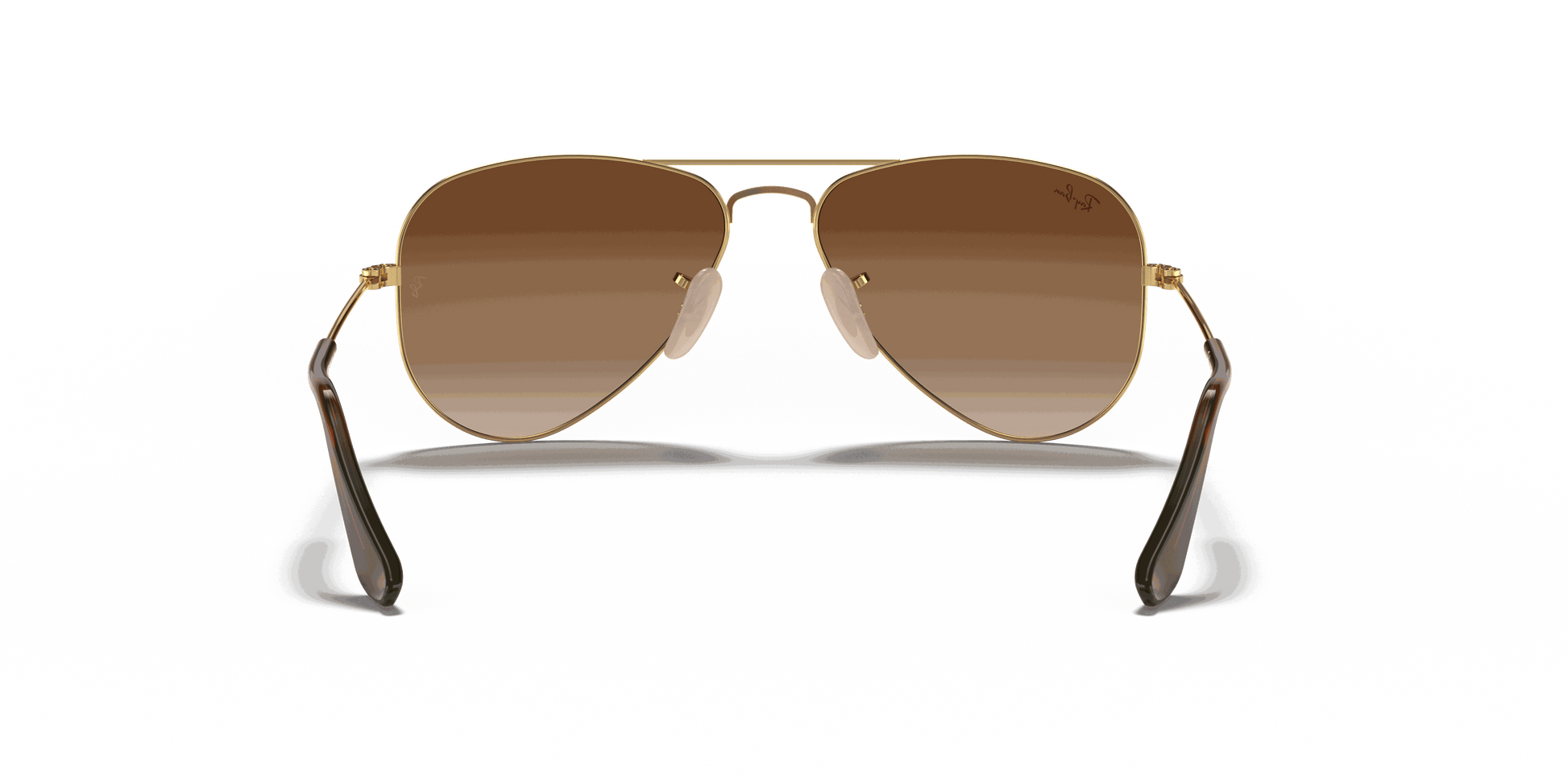 [Brown Lenses, Polished Arista Gold Frame]