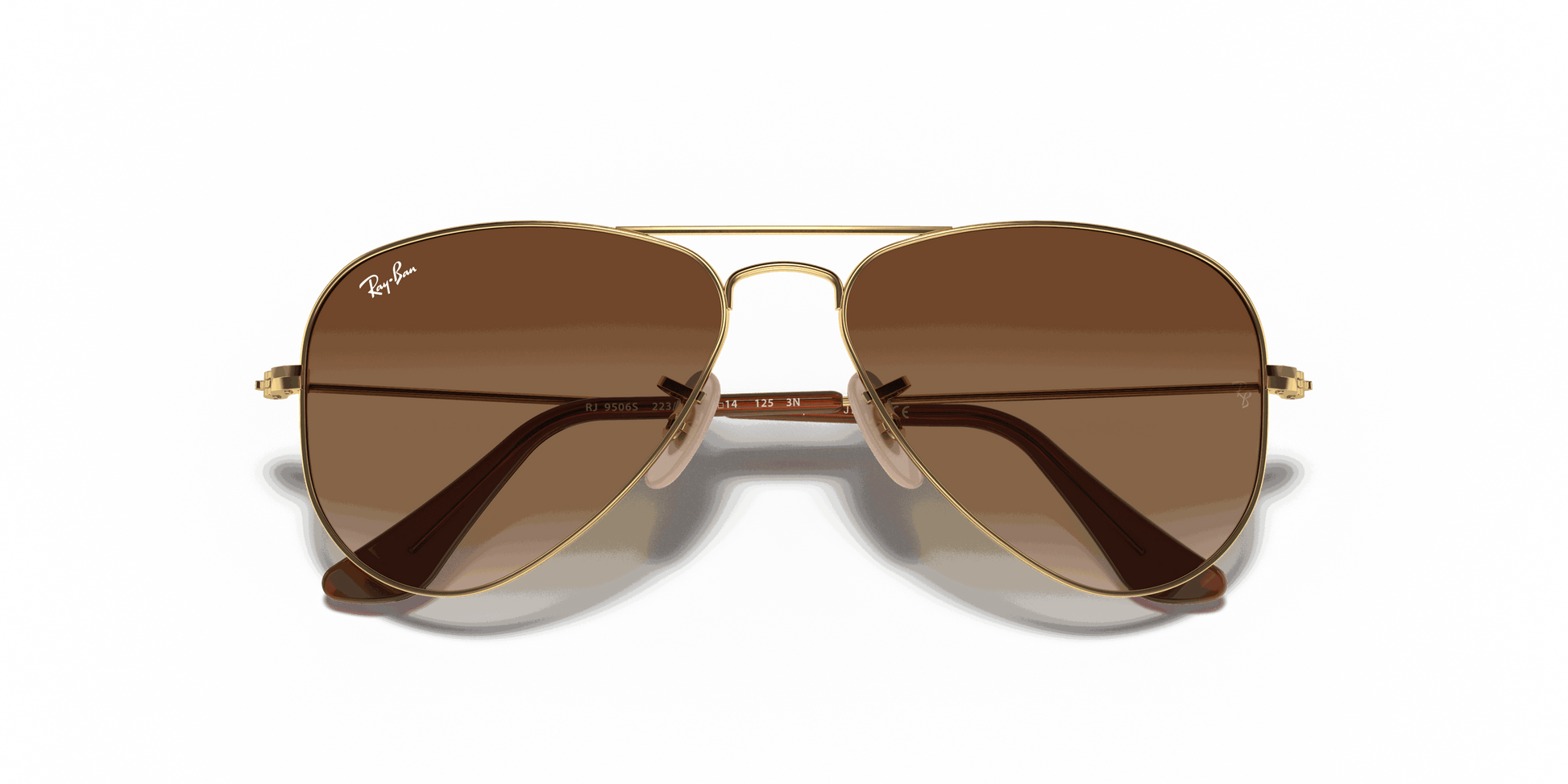 [Brown Lenses, Polished Arista Gold Frame]