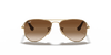 [Brown Lenses, Polished Arista Gold Frame]