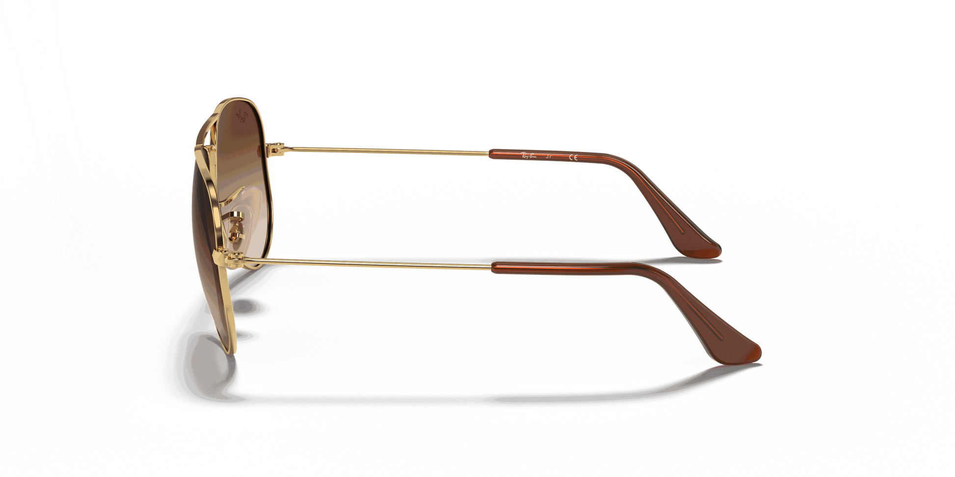 [Brown Lenses, Polished Arista Gold Frame]