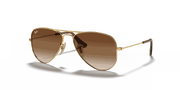 Brown Lenses, Polished Arista Gold Frame