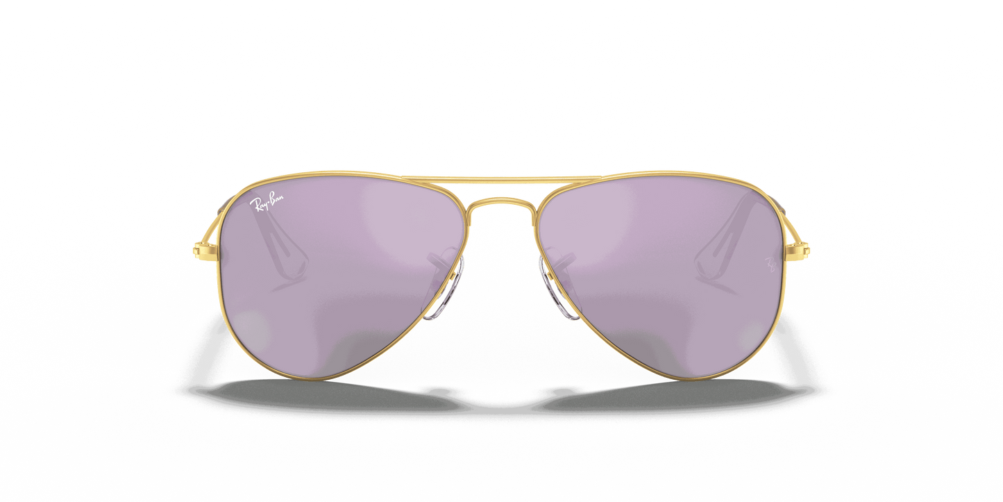 [Lilac Flash Lenses, Matte Gold Frame]