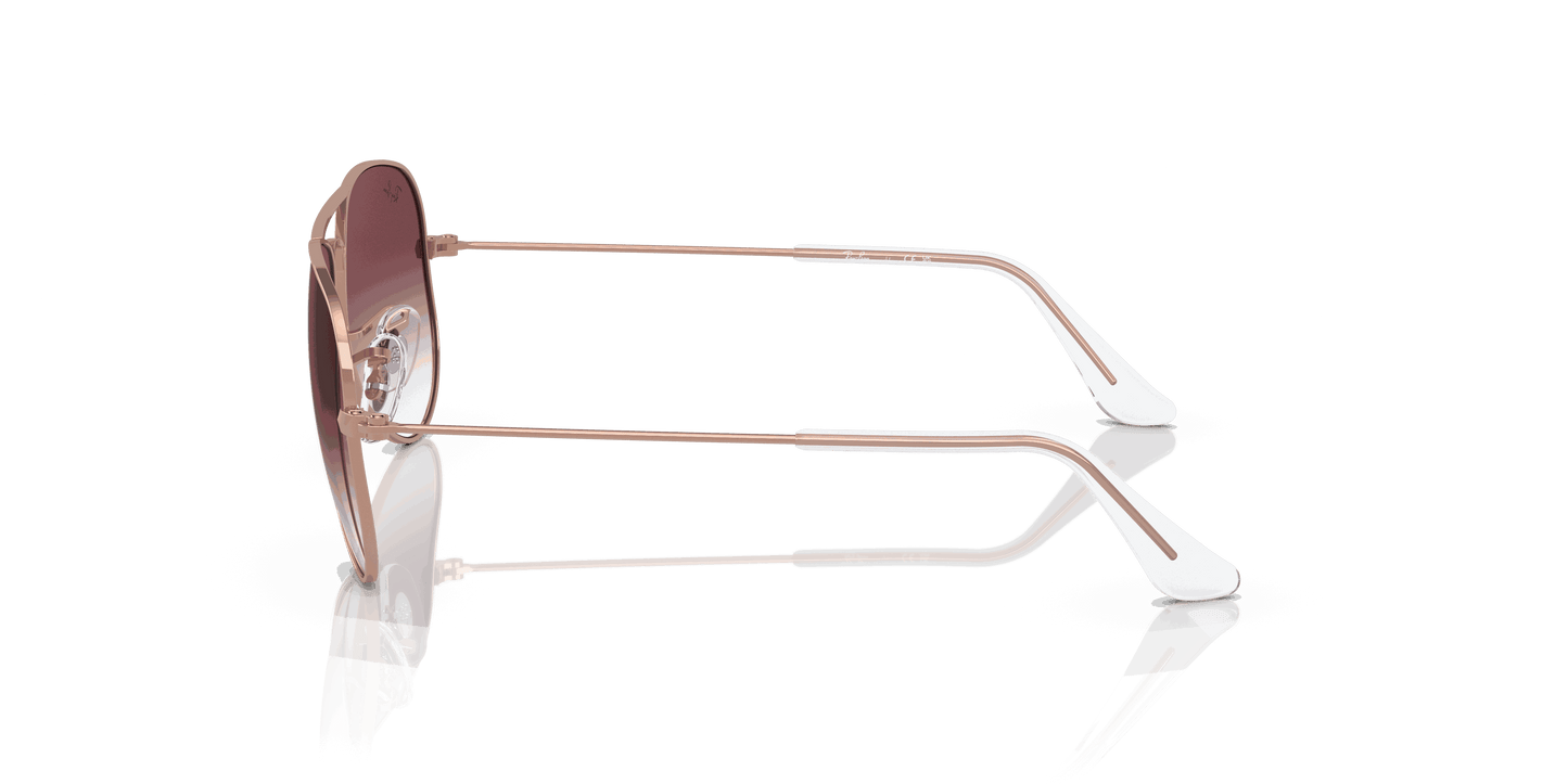 [Gradient Dark Violet Lenses, Polished Rose Gold Frame]