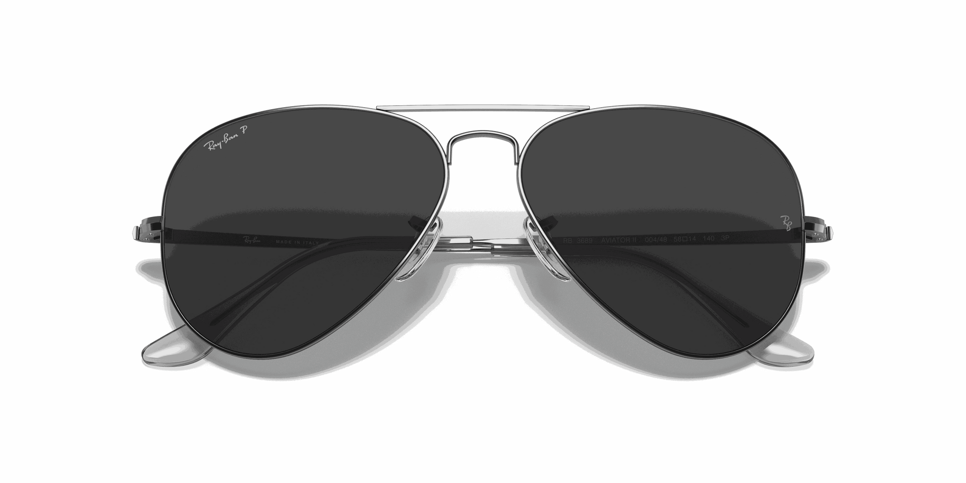 [Black Lenses, Polished Gunmetal Frame]
