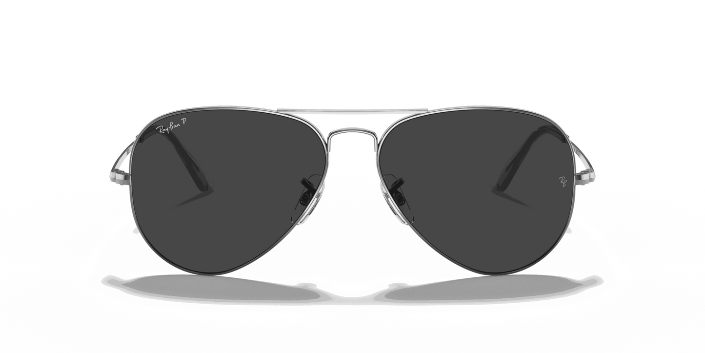 [Black Lenses, Polished Gunmetal Frame]