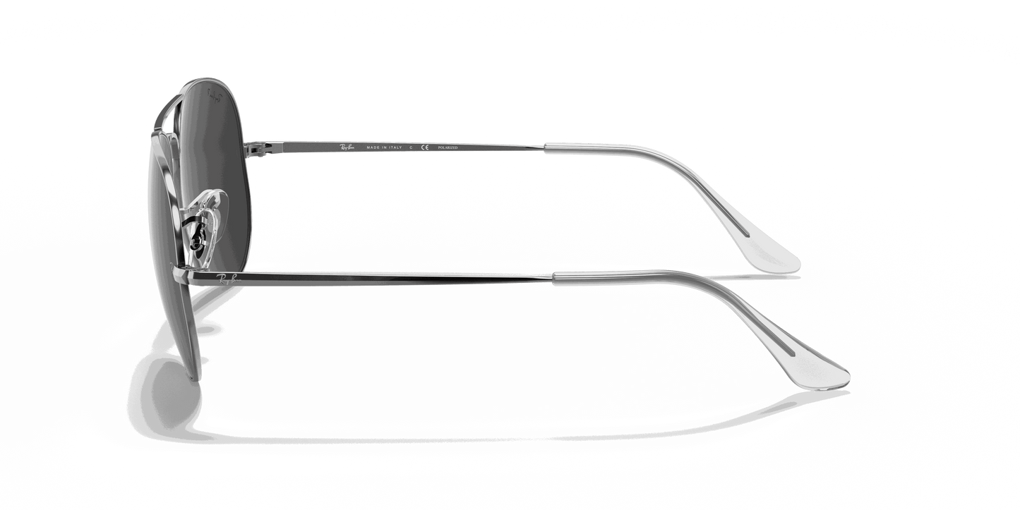 [Black Lenses, Polished Gunmetal Frame]