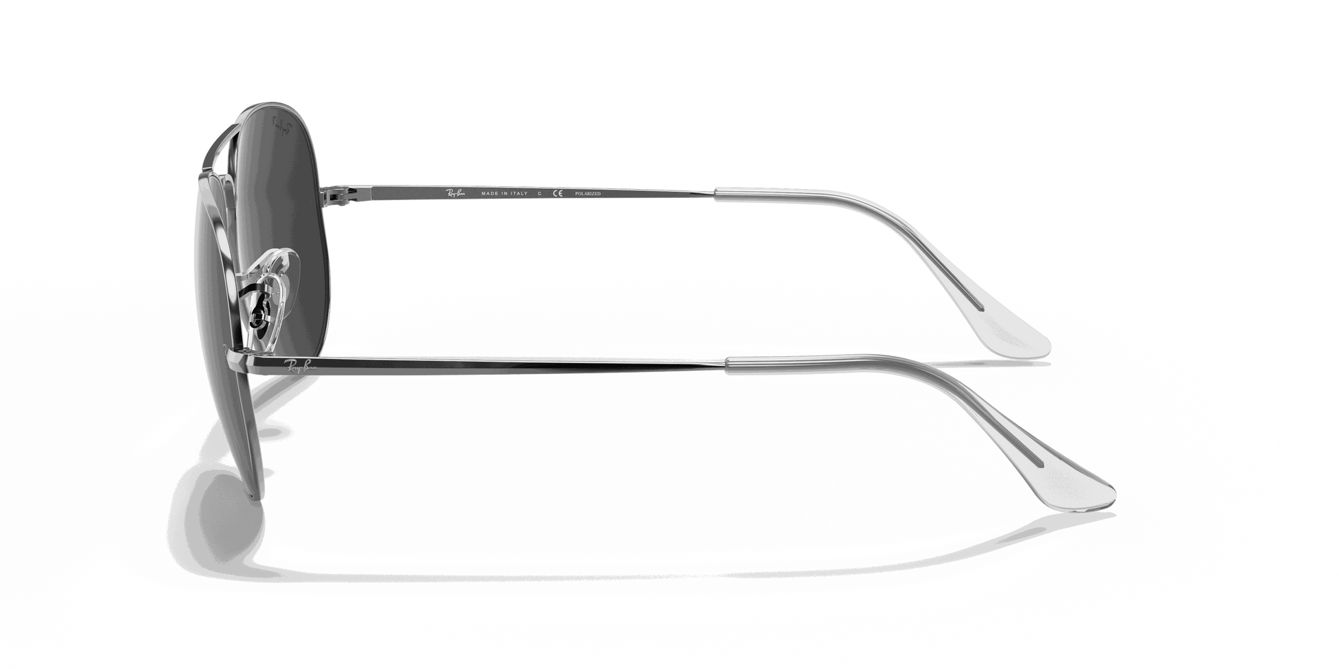 [Black Lenses, Polished Gunmetal Frame]