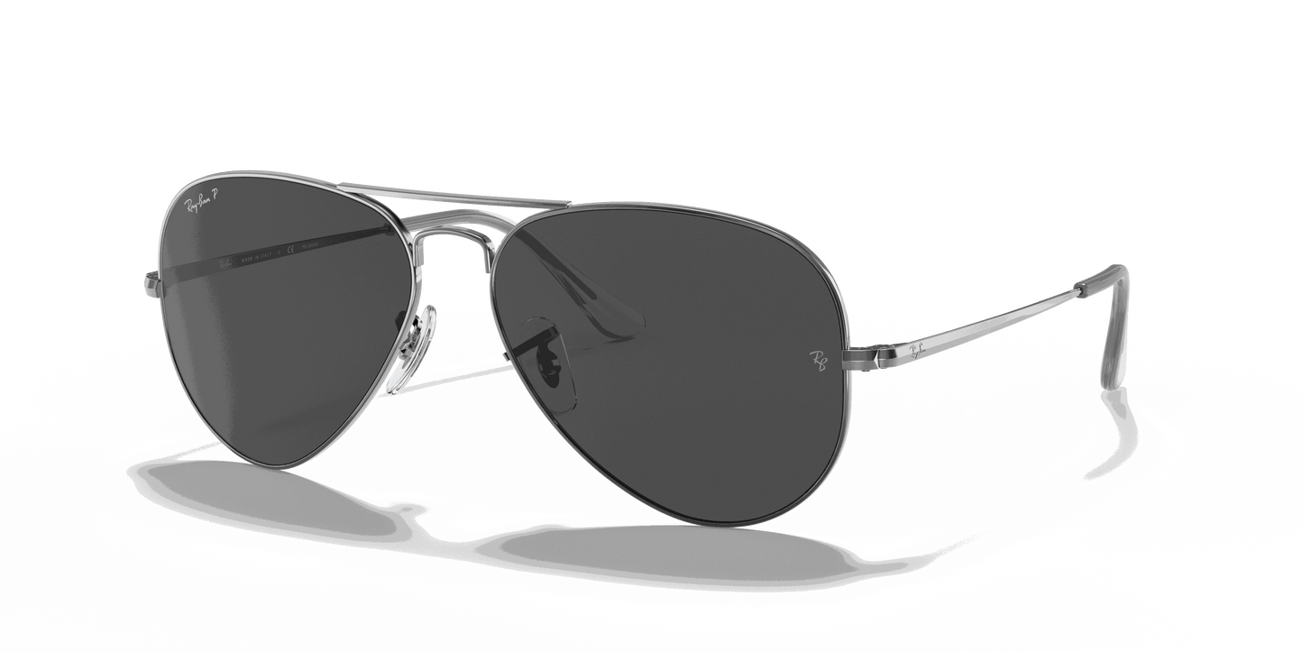 [Black Lenses, Polished Gunmetal Frame]