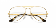 Clear Lenses, Polished Arista Gold Frame