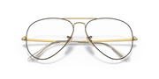 Clear Lenses, Matte Gold Frame