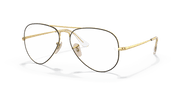 Clear Lenses, Matte Gold Frame