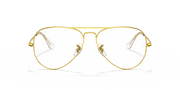 Clear Lenses, Polished Gold Frame