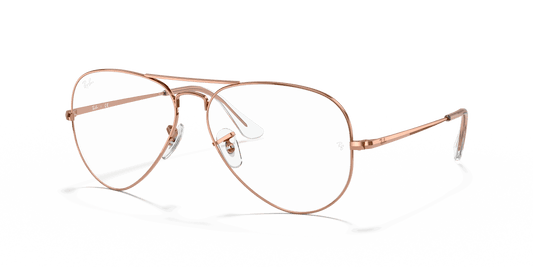 [Clear Lenses, Polished Rose Gold Frame]