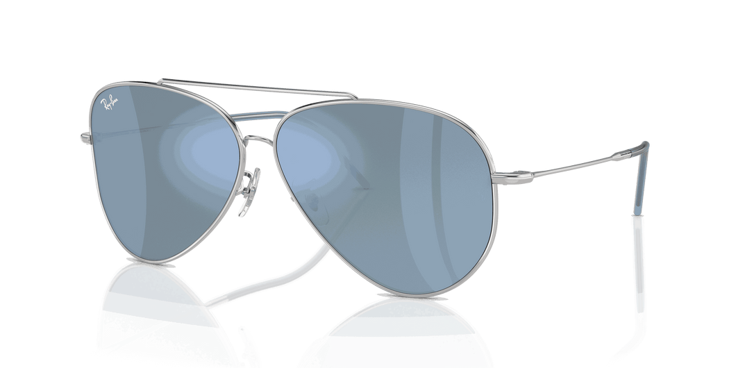 [Light Blue Lenses, Polished Silver Frame]