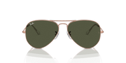 Green Lenses, Polished Rose Gold Frame