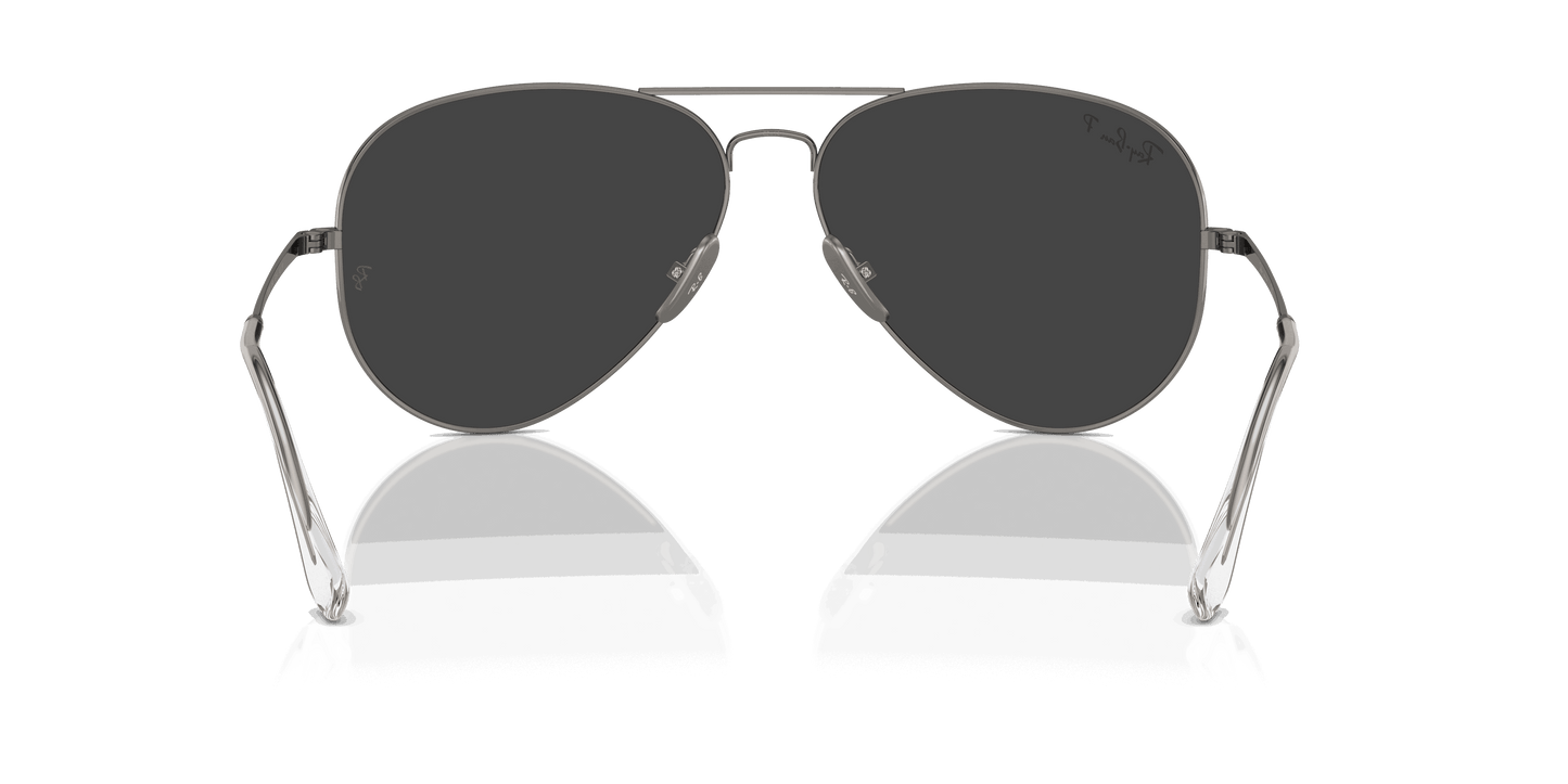 [Black Lenses, Polished Gunmetal Frame]