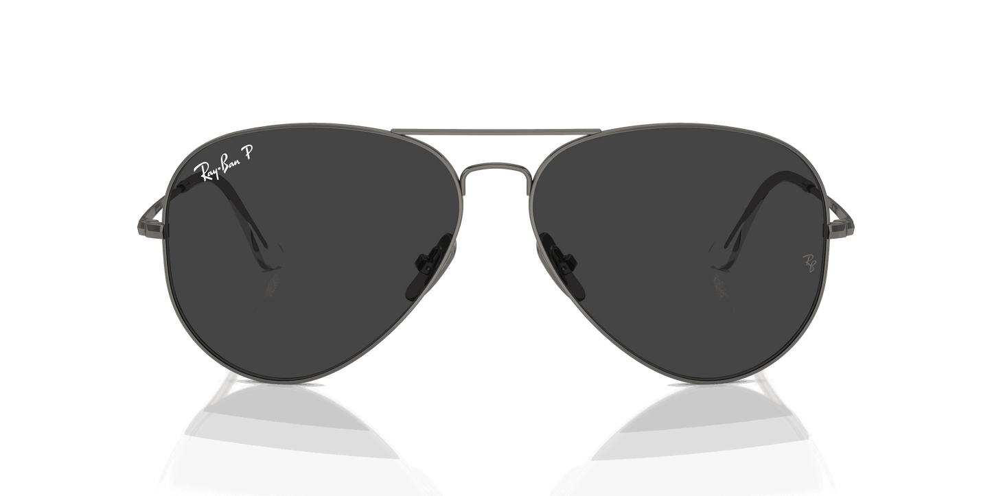 [Black Lenses, Polished Gunmetal Frame]