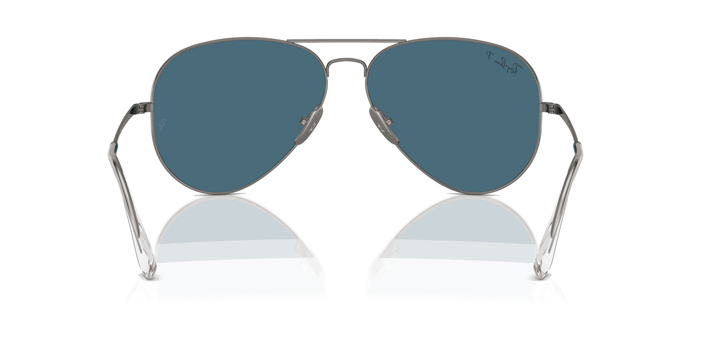 [Blue Lenses, Polished Gunmetal Frame]