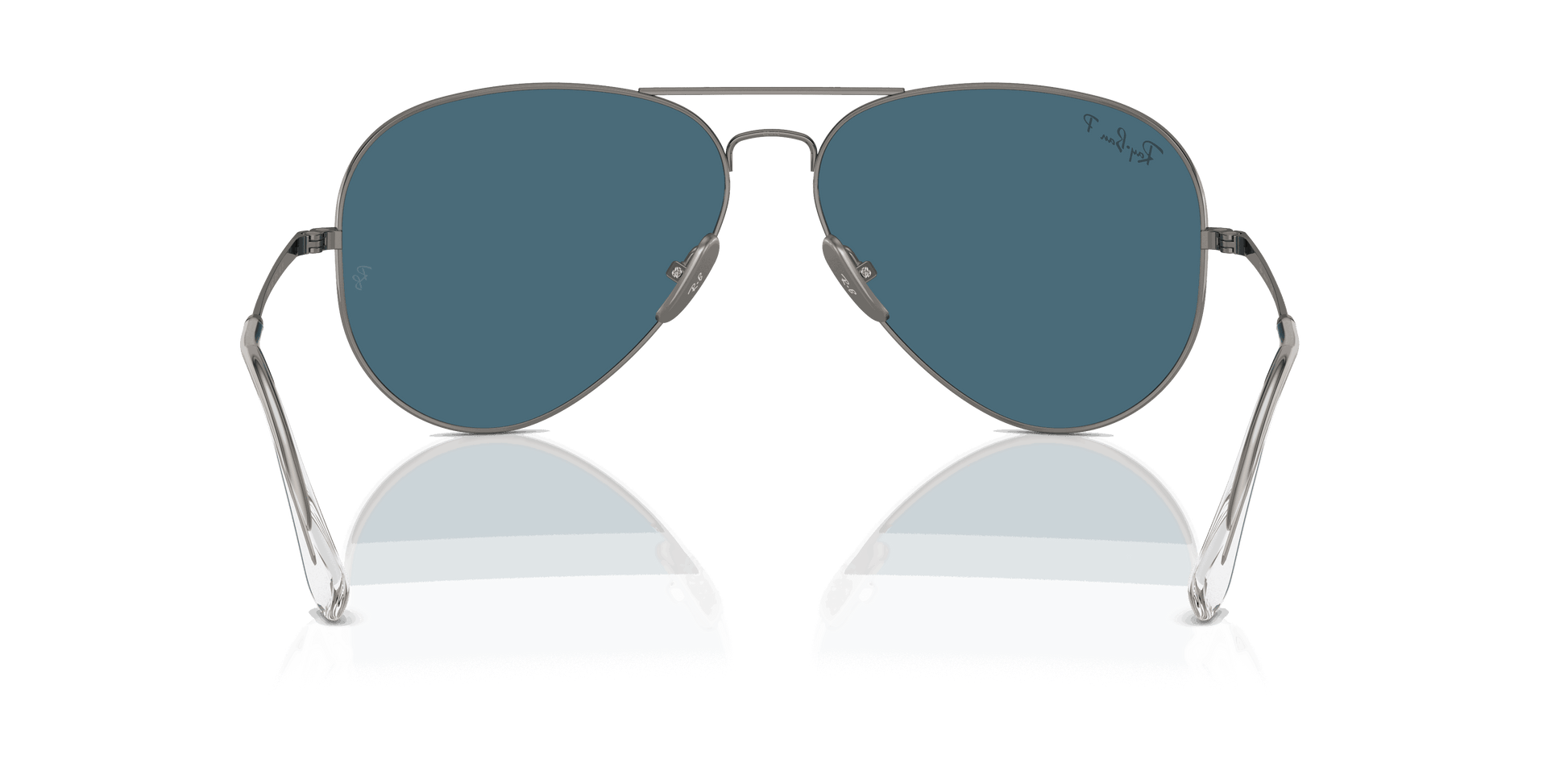 [Blue Lenses, Polished Gunmetal Frame]