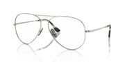 Clear Lenses, Polished Silver Frame