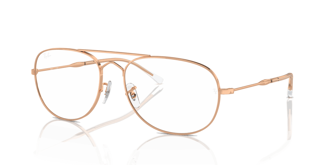 [Clear Lenses, Polished Rose Gold Frame]