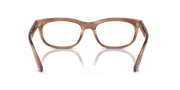 Clear Lenses, Polished Striped Brown Frame